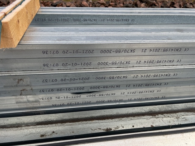 1449524-8 Stålreglar 70/55, 3m & 120/55-0,5, 3m