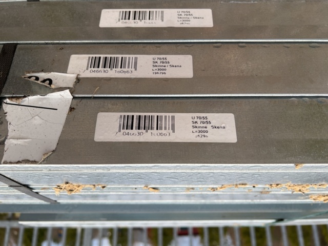 1449525-4 Stålreglar 145/55, 3m & 70/55, 3m