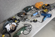 1274494 Samling med diverse elverktyg