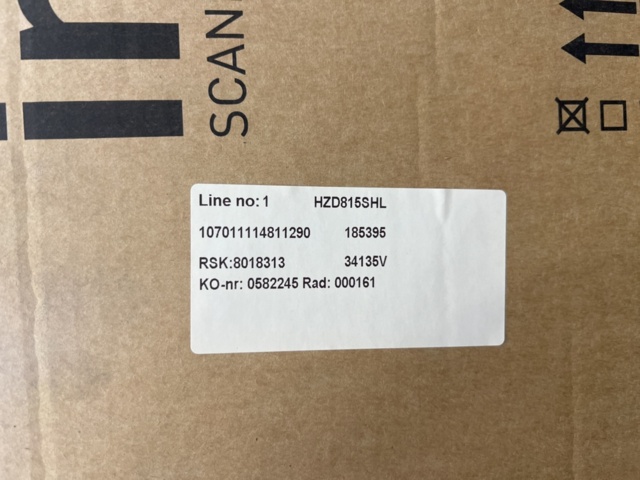 1449501-5 Diskbänk Intra HZD815SHL, 815 x 510 mm