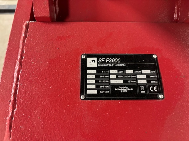 1372684-2 Saxlyft - PELA SF-F3000 - 2024