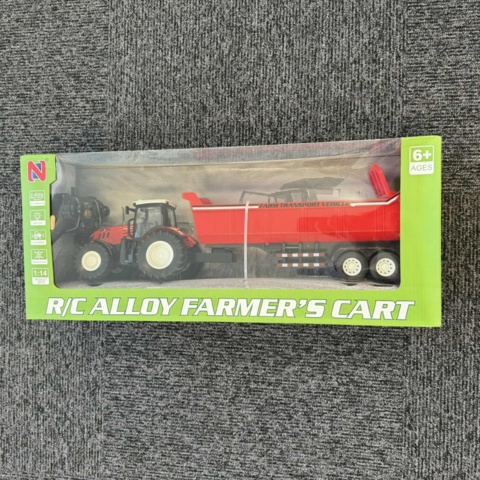 1449823-2 Radiostyrd Traktor med Tippvagn Röd - Fri frakt