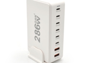 1449836 Laddstation GaN 286W – 8 portar (USB-C & USB-A) – Snabbladdning för mobil & laptop - Fri frakt