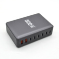 1449837-1 Laddstation GaN 500W – 8 portar (USB-C & USB-A) – Snabbladdning för mobil & laptop - Fri frakt