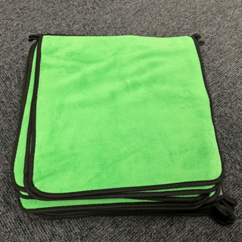 1449981-6 20 st Mikrofiberdukar 40×40 cm 600 GSM – grön/grå (rekond & proffsbruk) - Fri frakt