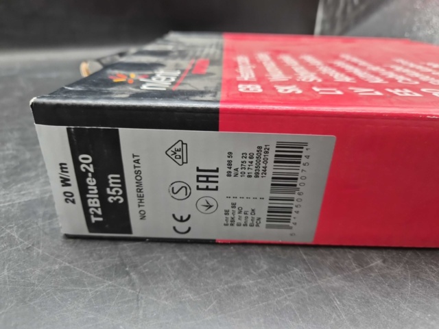 1447613-3 Heating cable – 35 m – nVent Raychem T2Blue-20, 20 W/m – two-core cable