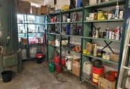 1423608 Plåthyllor med innehåll - 5 sektioner