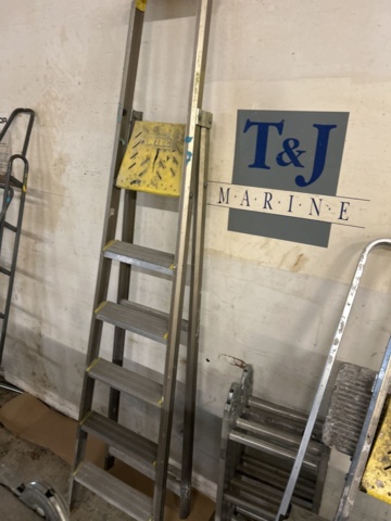 1423609-7 Större samling med diverse stegar