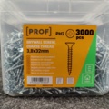 1448624-12 945 st Förpackningar gipsskruv för träregel Prof 3,8x32 mm