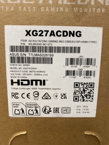 1448358-3 Gamingskärm ASUS 27" ROG Strix XG27ACDNG