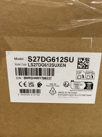 1448359-3 Gamingskärm Samsung 27" Odyssey OLED G6 S27DG612SU