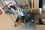 1423651 Vagn med polermaskiner, diverse och tillbehör