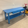 1372690-2 Arbetsbänk med skruvstäd – 200 x 65 cm