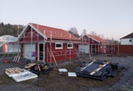 1454177 Stomme till ett enkelgarage på 36 kvadrat med måtten 6,0 x 6,0 m