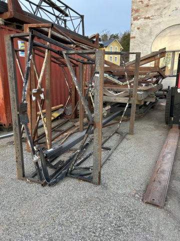 1423682-1 Samling med båtvaggor/upptagningsvagnar ca 12 st