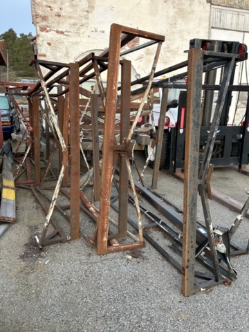 1423682-2 Samling med båtvaggor/upptagningsvagnar ca 12 st