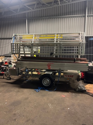 1356883-5 Transportsläp med 70 m² ställning samt fallskydd - Tysse - 2021