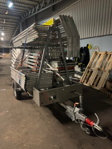 1356883-7 Transportsläp med 70 m² ställning samt fallskydd - Tysse - 2021