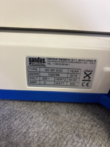 1274488-6 Sealing machine - Gandus Gima D301 EVO - 2016