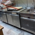 1396288-1 Refrigerated counter with sink and mixer