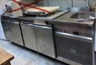 1396288 Refrigerated counter with sink and mixer