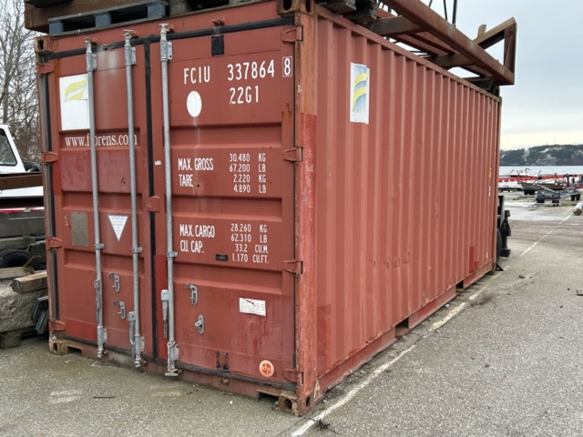 1423687-1 Container 20-fot med innehåll