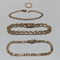 1400653-2 Armband 3 st och ring - 18K