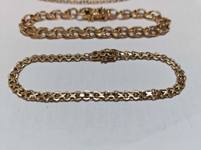 1400653-3 Armband 3 st och ring - 18K