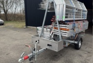 1356883 Transportsläp med 70 m²​​​​​​​ ställning samt fallskydd  - Tysse - 2021