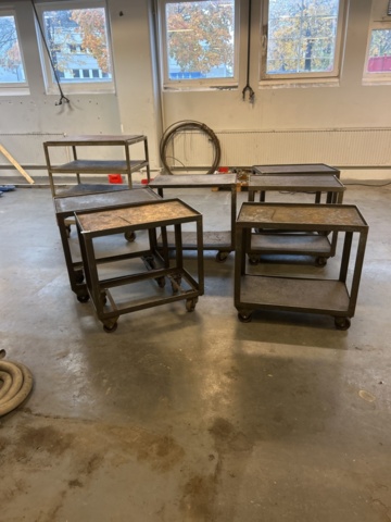 1454545-1 Workshop trolleys 5 pcs