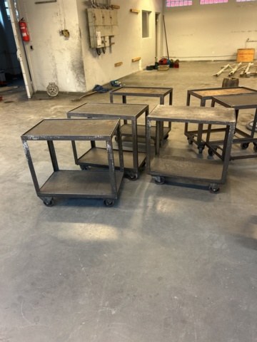 1454545-4 Workshop trolleys 5 pcs