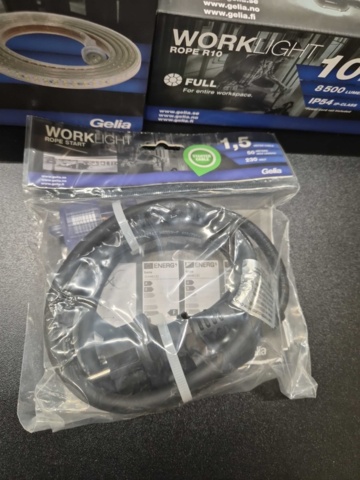 1454584-6 LED string, 2 pcs + power cable - 10 and 20 meters, Gelia