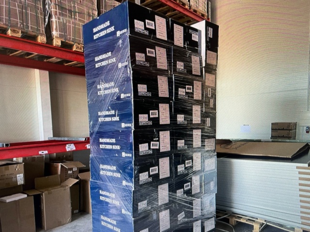 1454636-3 Parti Multifunktionella Diskhoar i Rostfritt / Svart & Silver – Nya i förpackning – 50st