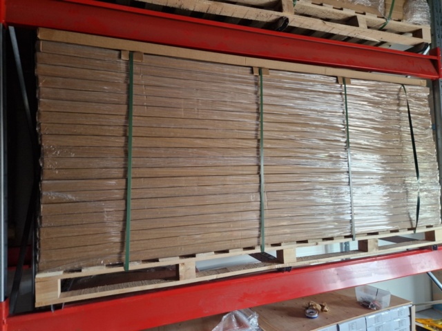 1454647-6 Acoustic panels 21 packages dark oak color - 60.48 m²