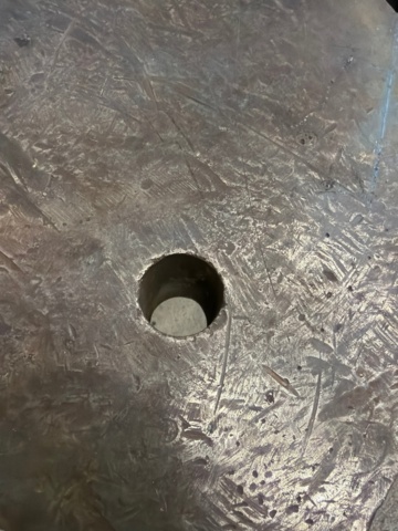 1454699-4 Svetsbord, höj och sänkbart i massivt stål, 150x150 cm