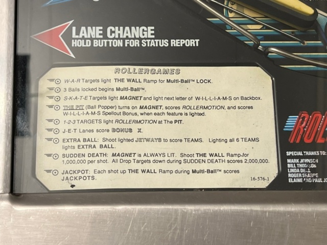 1454719-6 Flipperspel Rollergames