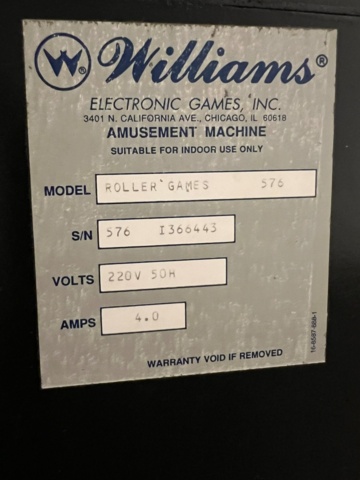 1454719-11 Flipperspel Rollergames