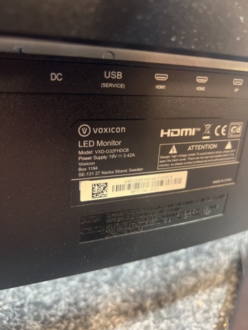 1431487-4 Curved computer monitors 2 pcs 32" with accessories - Voxicon VXD-G32FHDCB