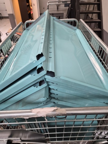 1454724-3 Hyllsystem– 100×40 cm hyllplan, 248 cm gavlar, inkl. stag