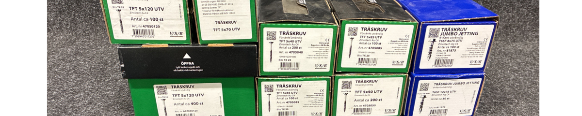 Bild som representerar auktionen - Avyttring skruv från VSB