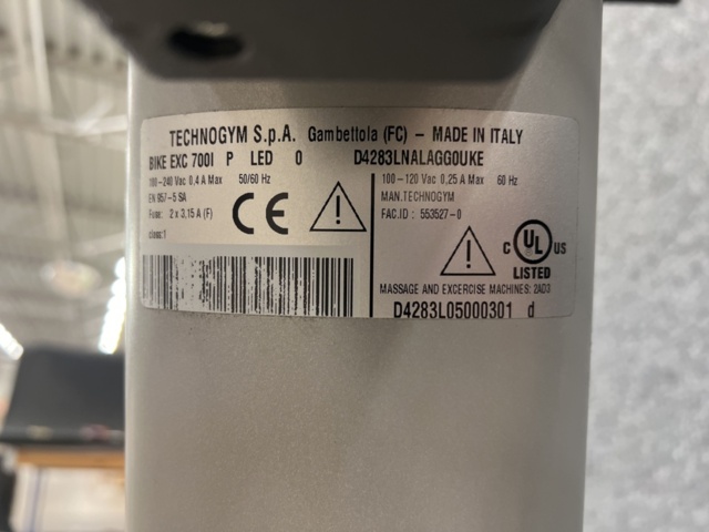 1455354-8 Spinningcykel BIKE EXC 700I, Technogym