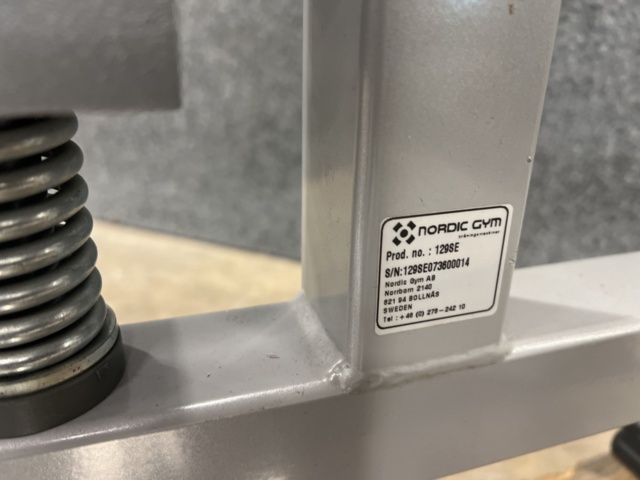 1455356-7 Sittande ländrygg 129SE, Nordic gym