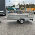 1406714-2 Brenderup lattice trailer with ramp and support legs