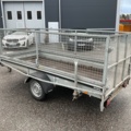 1406714-3 Brenderup lattice trailer with ramp and support legs
