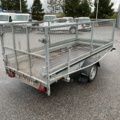 1406714-5 Brenderup lattice trailer with ramp and support legs
