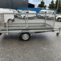 1406714-6 Brenderup lattice trailer with ramp and support legs