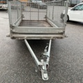 1406714-8 Brenderup lattice trailer with ramp and support legs