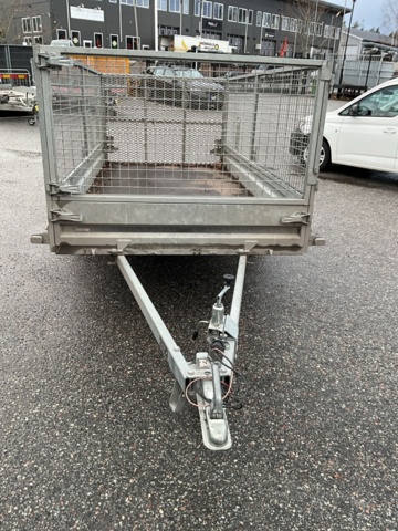 1406714-8 Brenderup lattice trailer with ramp and support legs