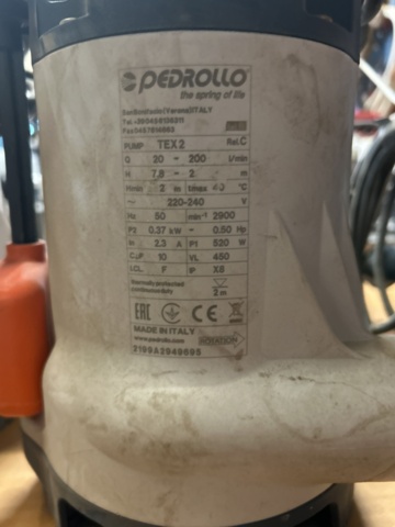 1455456-7 Dränpumpar med nivåakt - Pedrollo TEX2