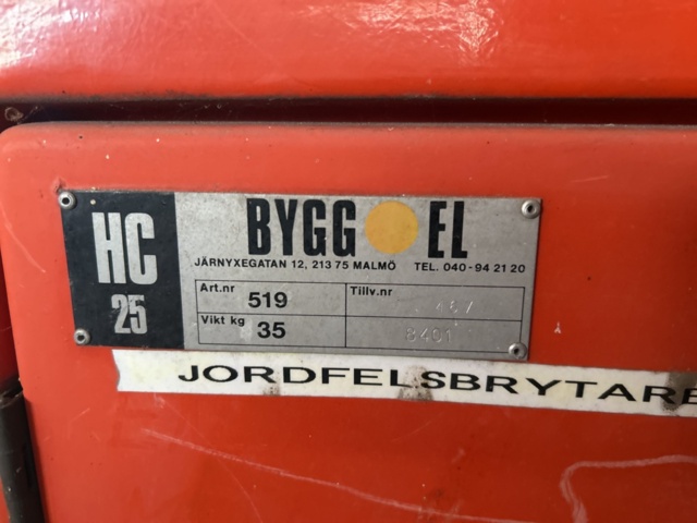 1455478-7 Elskåp - Bygg El HC 25